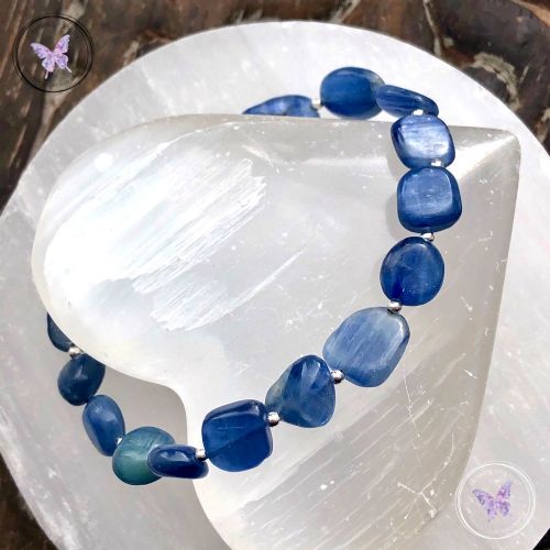 Blue Kyanite Pebble Bracelet